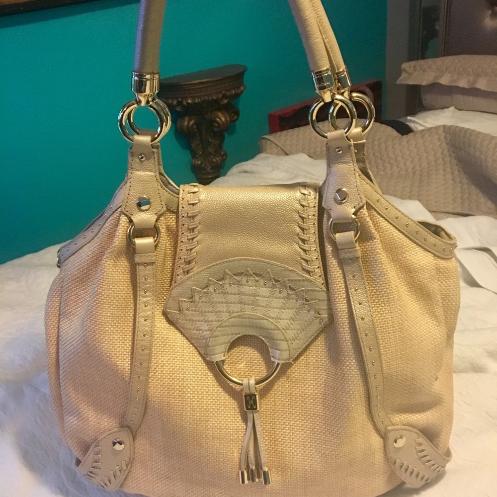 Cole haan straw hand bag collection SU06